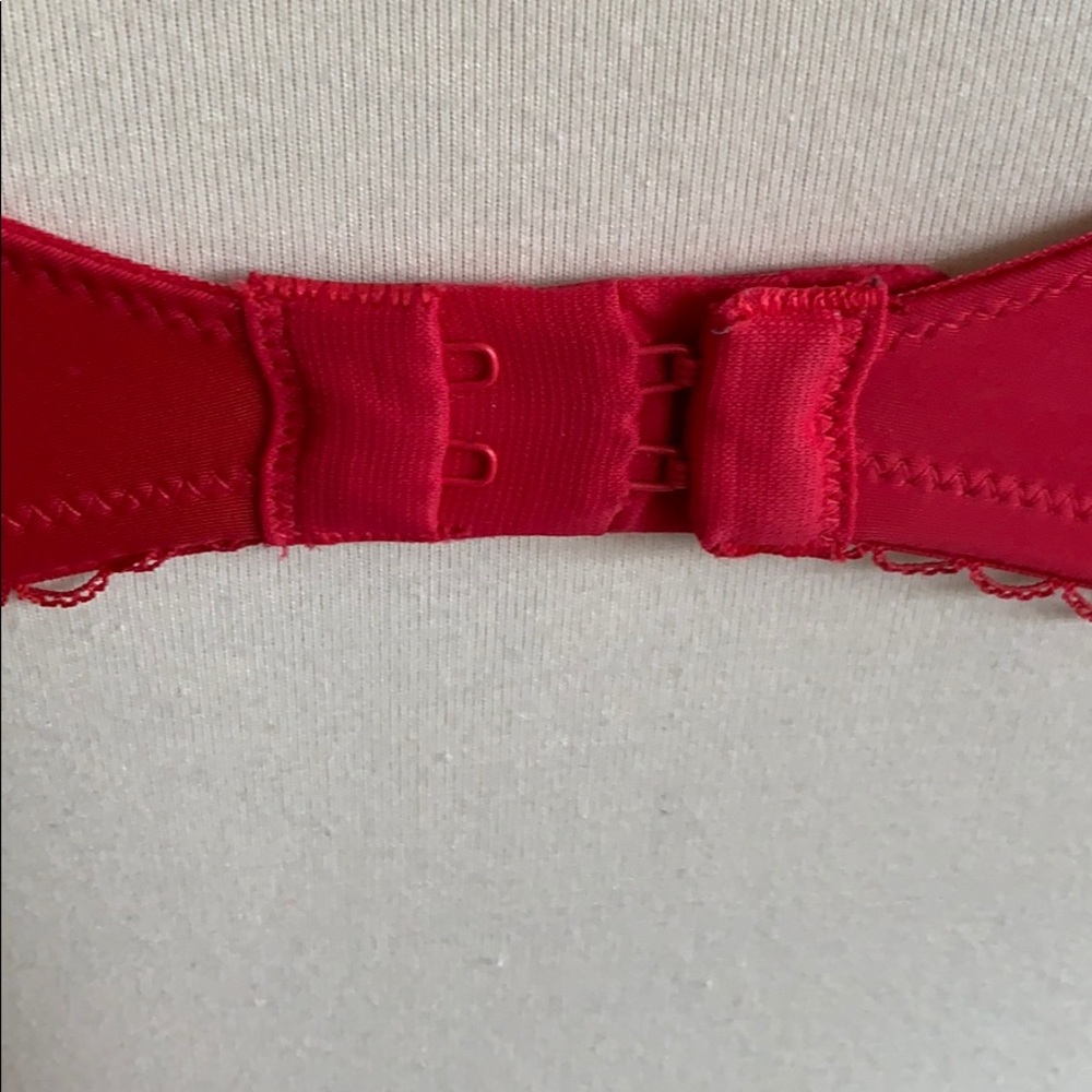 Victoria’s Secret red and silver sparkle dots bra - Picture 3 of 4